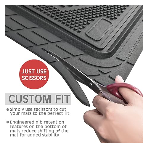 4-Piece Heavy Duty Universal Fit Car Mat Set