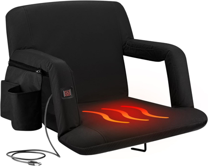 Heated Stadium Seat w/ Back Support