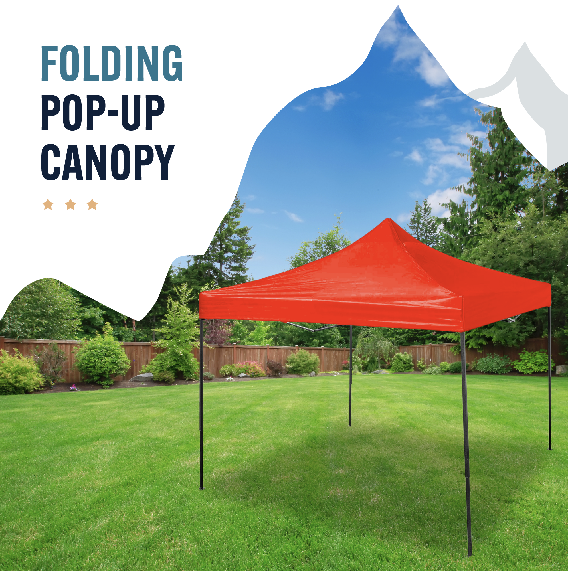 10' x 10' Folding Pop-Up Canopy
