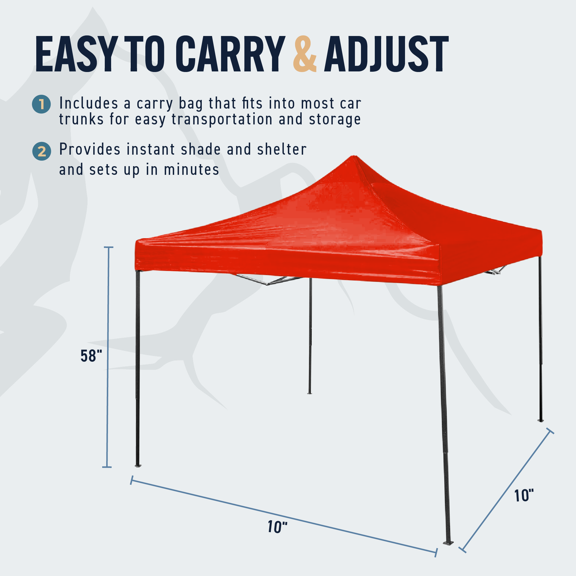 10' x 10' Folding Pop-Up Canopy