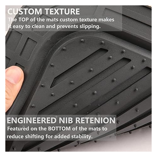 4-Piece Heavy Duty Universal Fit Car Mat Set