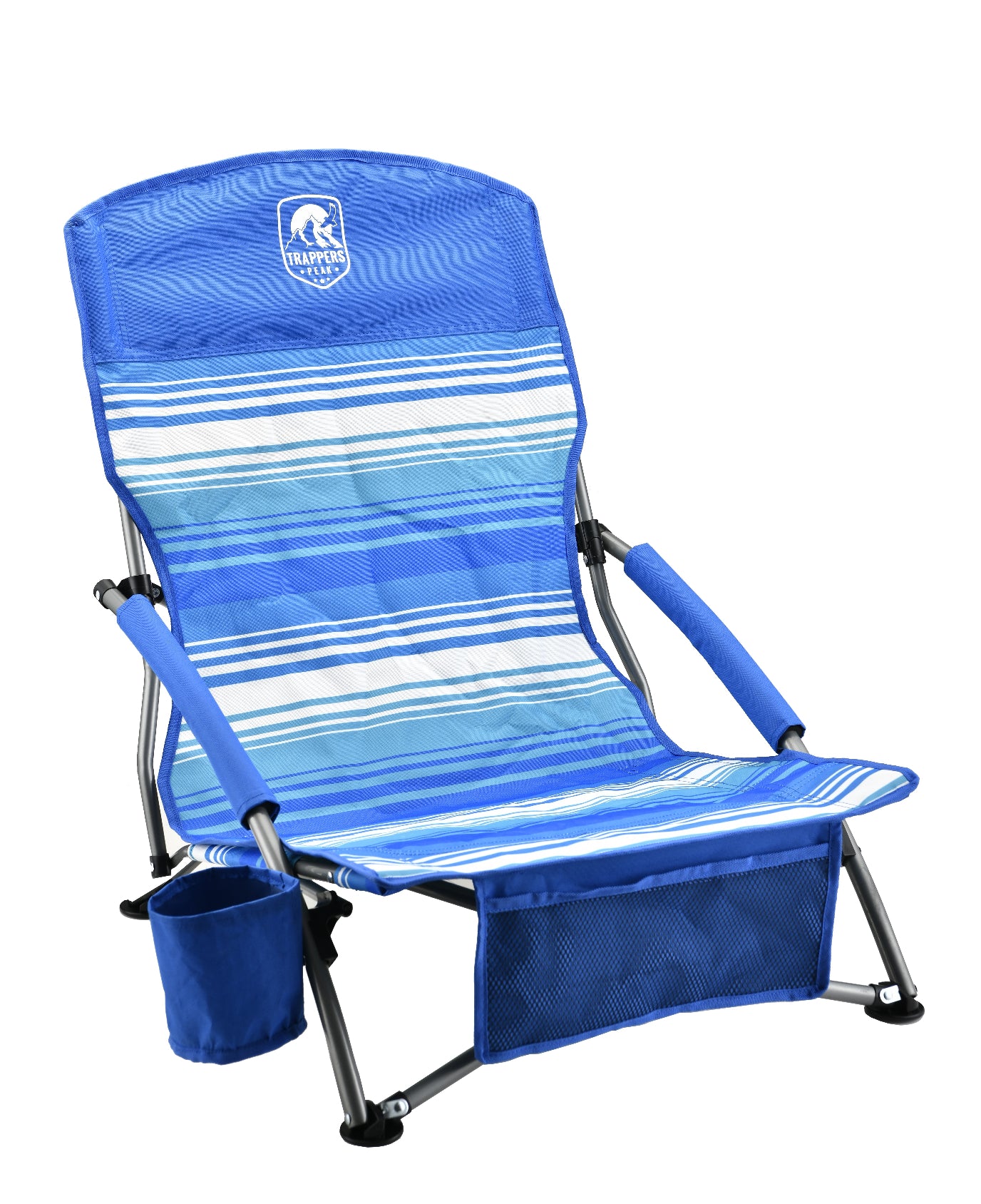 Low Profile Folding Beach Chair (Stripe Pattern)