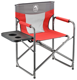 Folding Directors Chair w/ Side Table (3 Red and 3 Blue Assortment in PDQ Display - Price reflects each