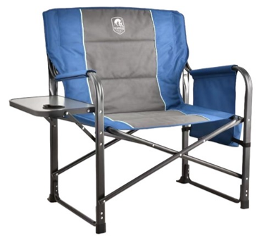 XXL Folding Padded Director Chair w/ Side Table